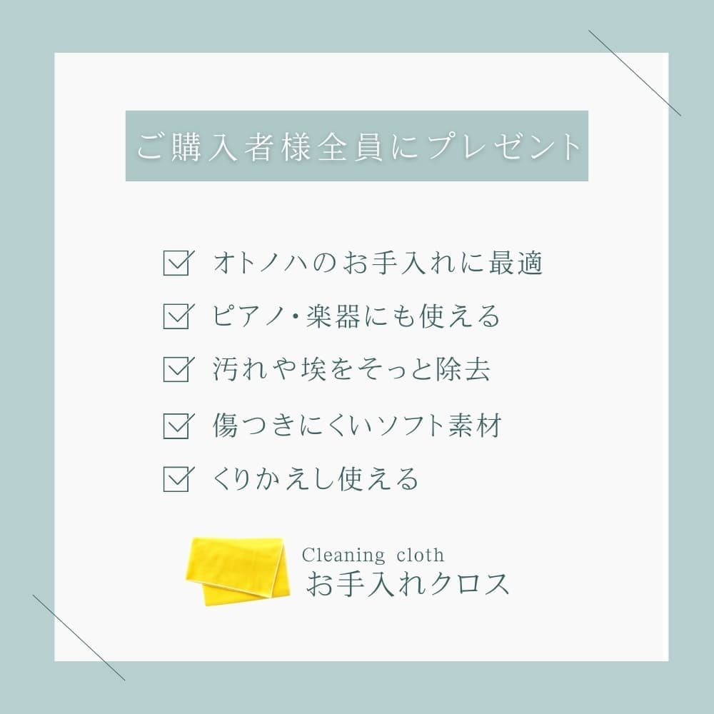 お手入れクロスプレゼント